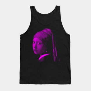 The Pearl Earring Girl By Circles Tank Top